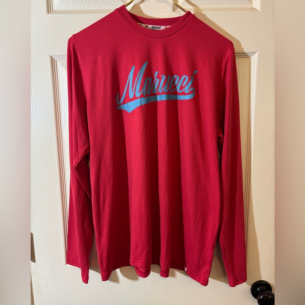 Marucci Red Long Sleeve Men's Tee